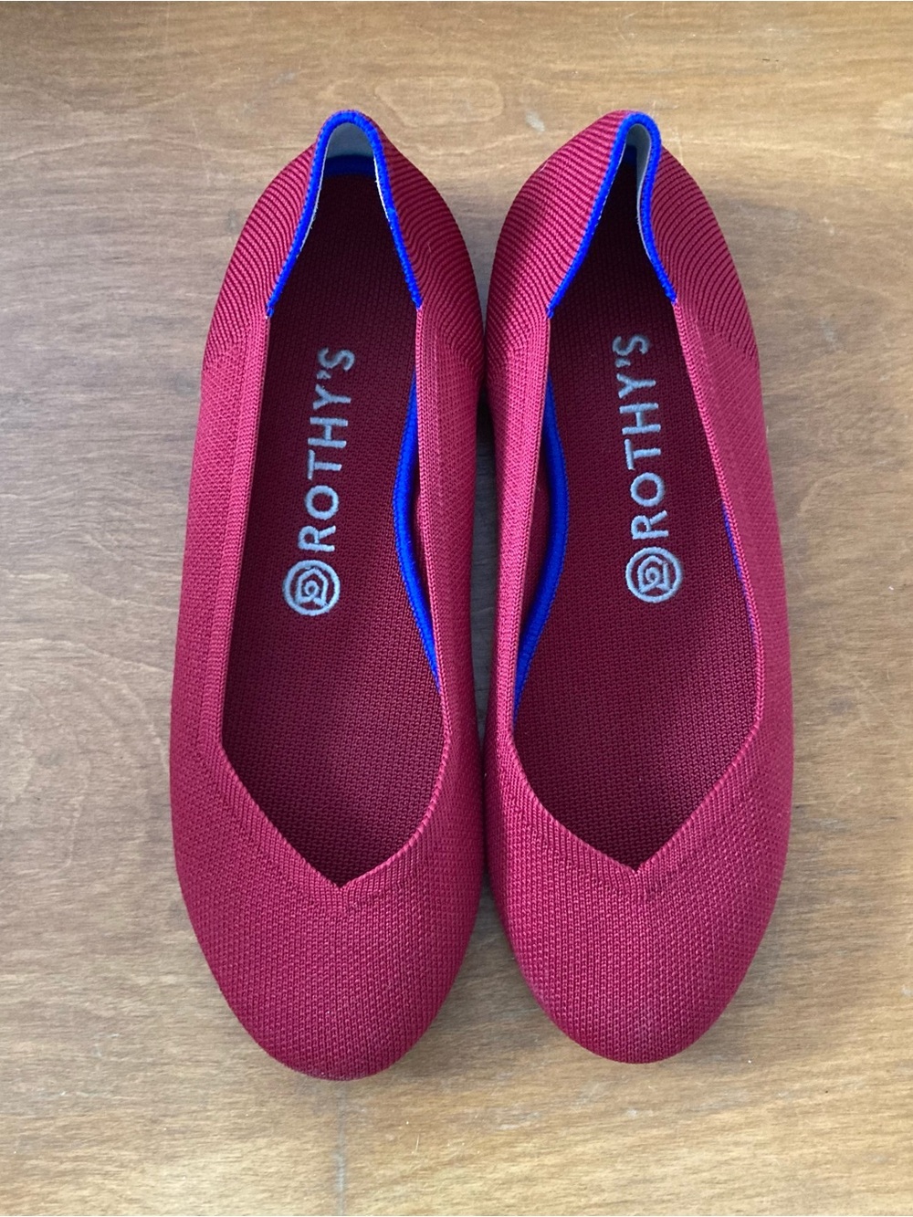 Rothy's Women's Red Knit Ballet Flats